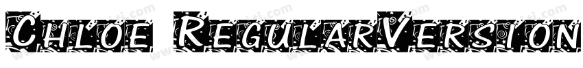 Chloe RegularVersion 1000PS 0010字体转换